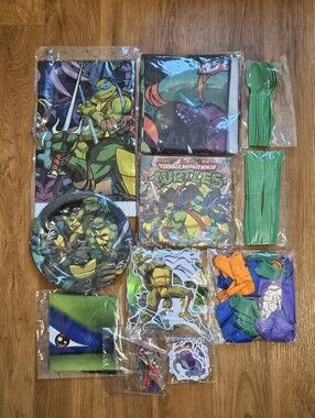 Source Unknown Teenage Mutant Ninja Turtles Green Party Tableware Set